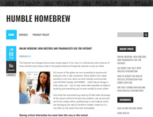 Tablet Screenshot of humblehomebrew.com